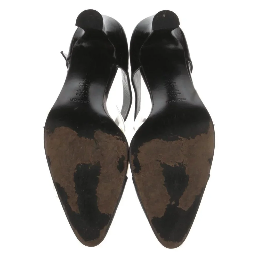 CASADEI Patent Leather D'Orsay Pumps Maryjane Sz 6 1/2 - Picture 3 of 5